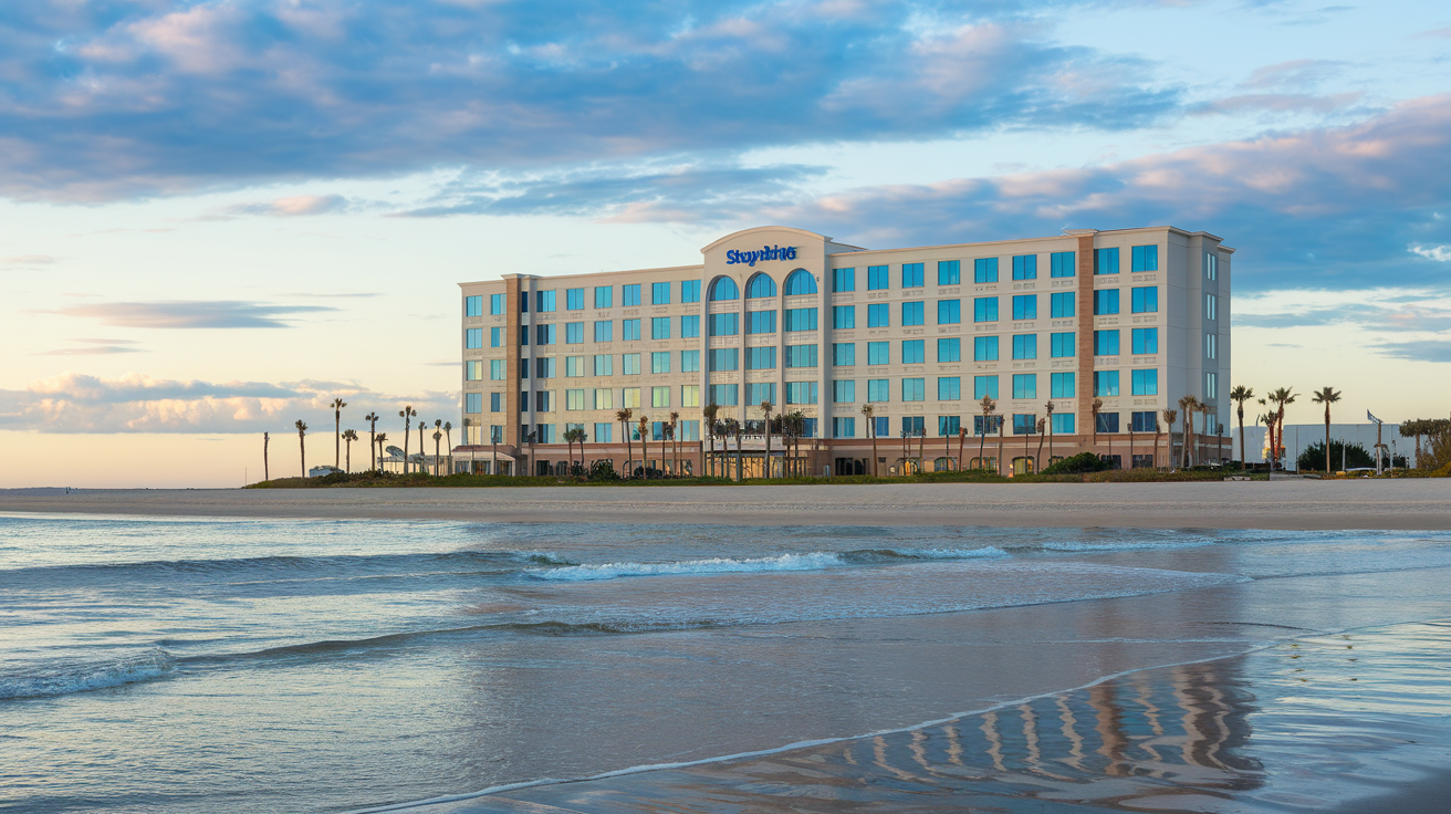 Distance from Staybridge Suites Myrtle Beach to the Beach