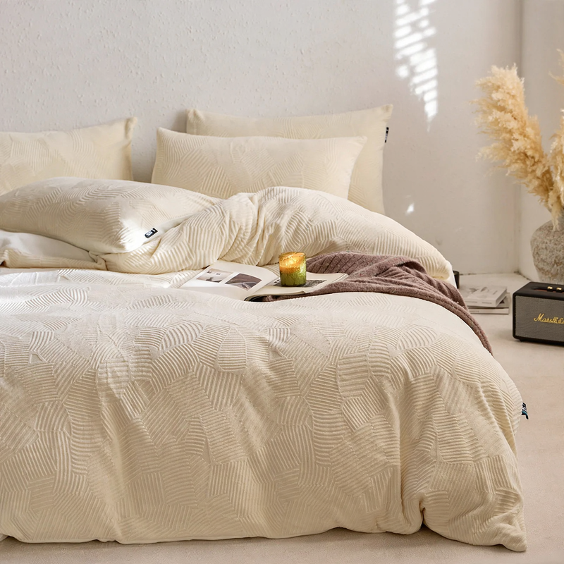 Milk fiber bedding set, 4-piece, warming