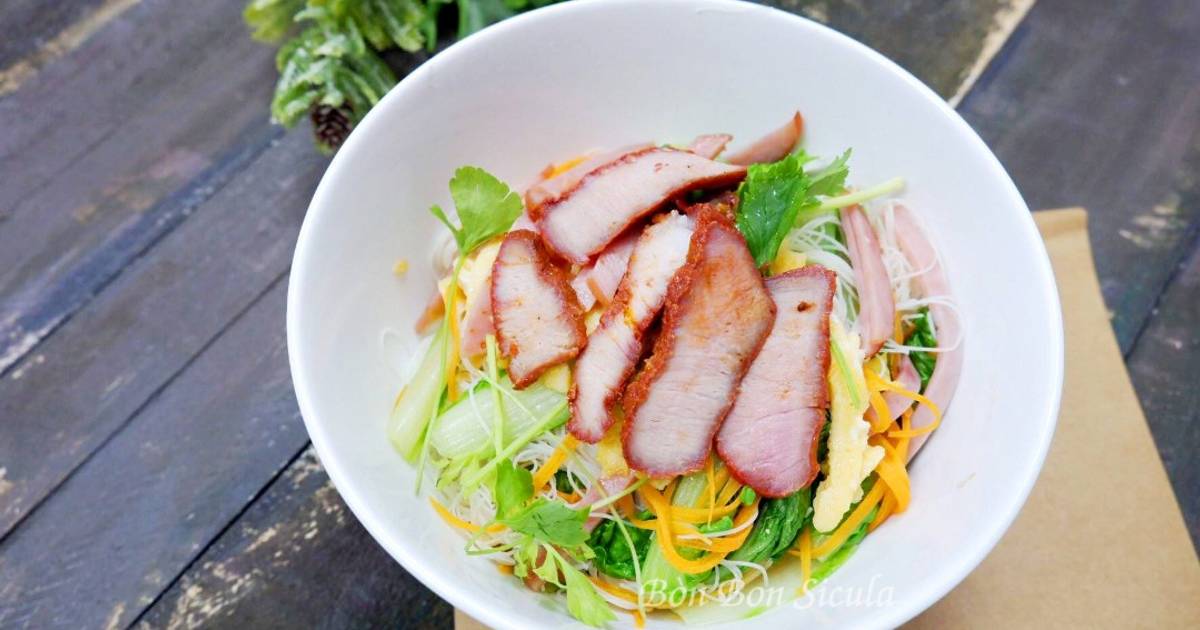Bún Gạo xào Xá Xíu