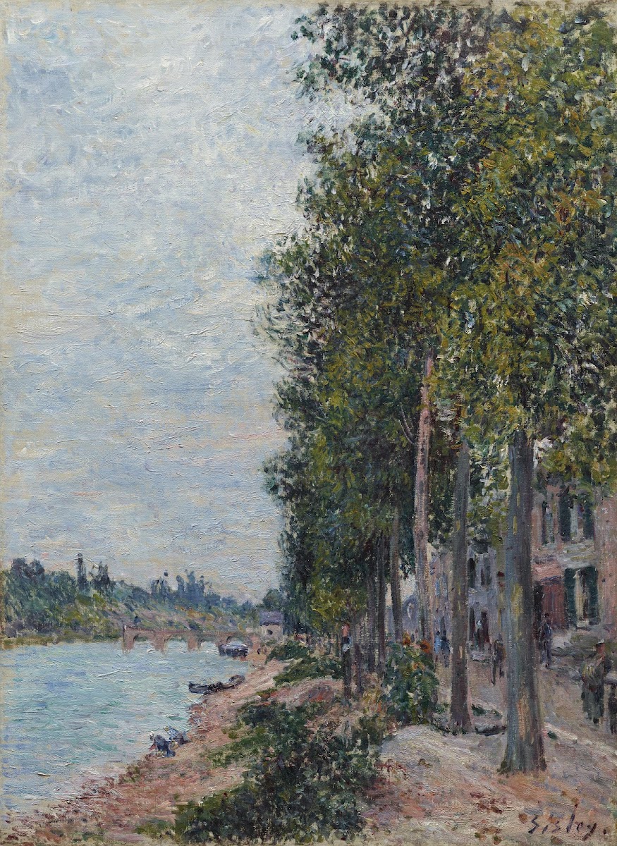 Road Along the Seine at Saint Mammes 1880s