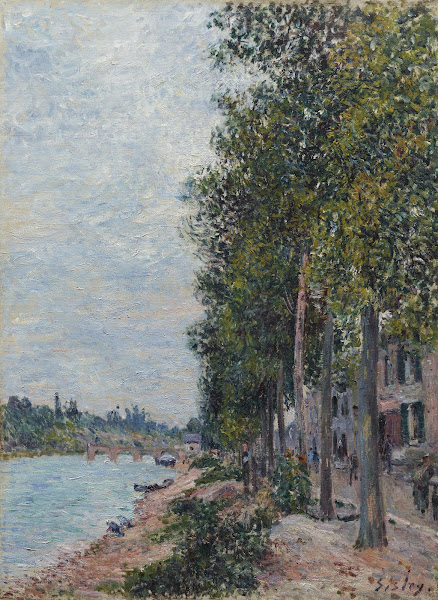 Road Along the Seine at Saint Mammes 1880s