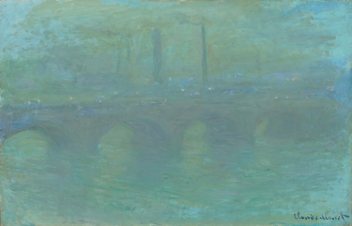 Waterloo Bridge London at Dusk 1904