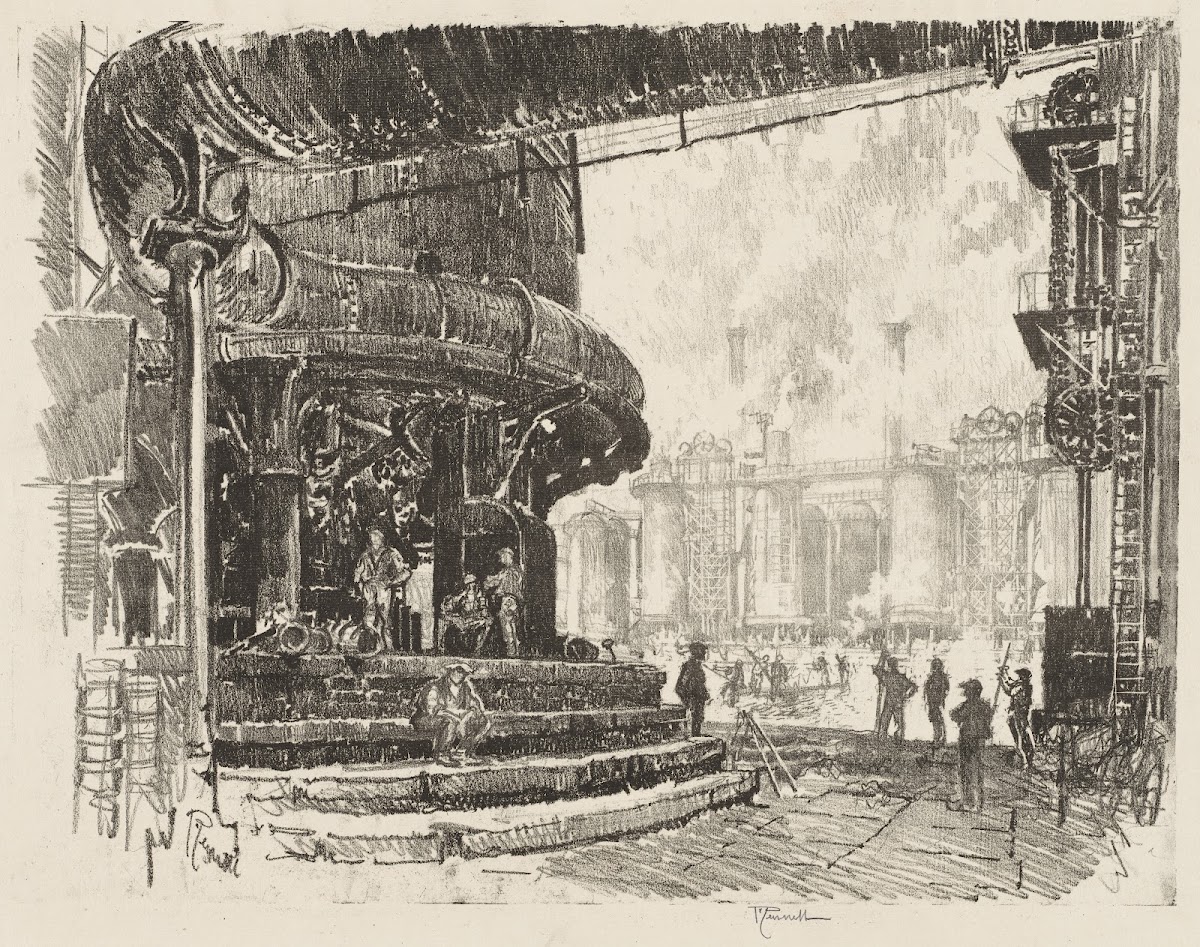 Making Pig Iron The Base of the Blast Furnaces 1916