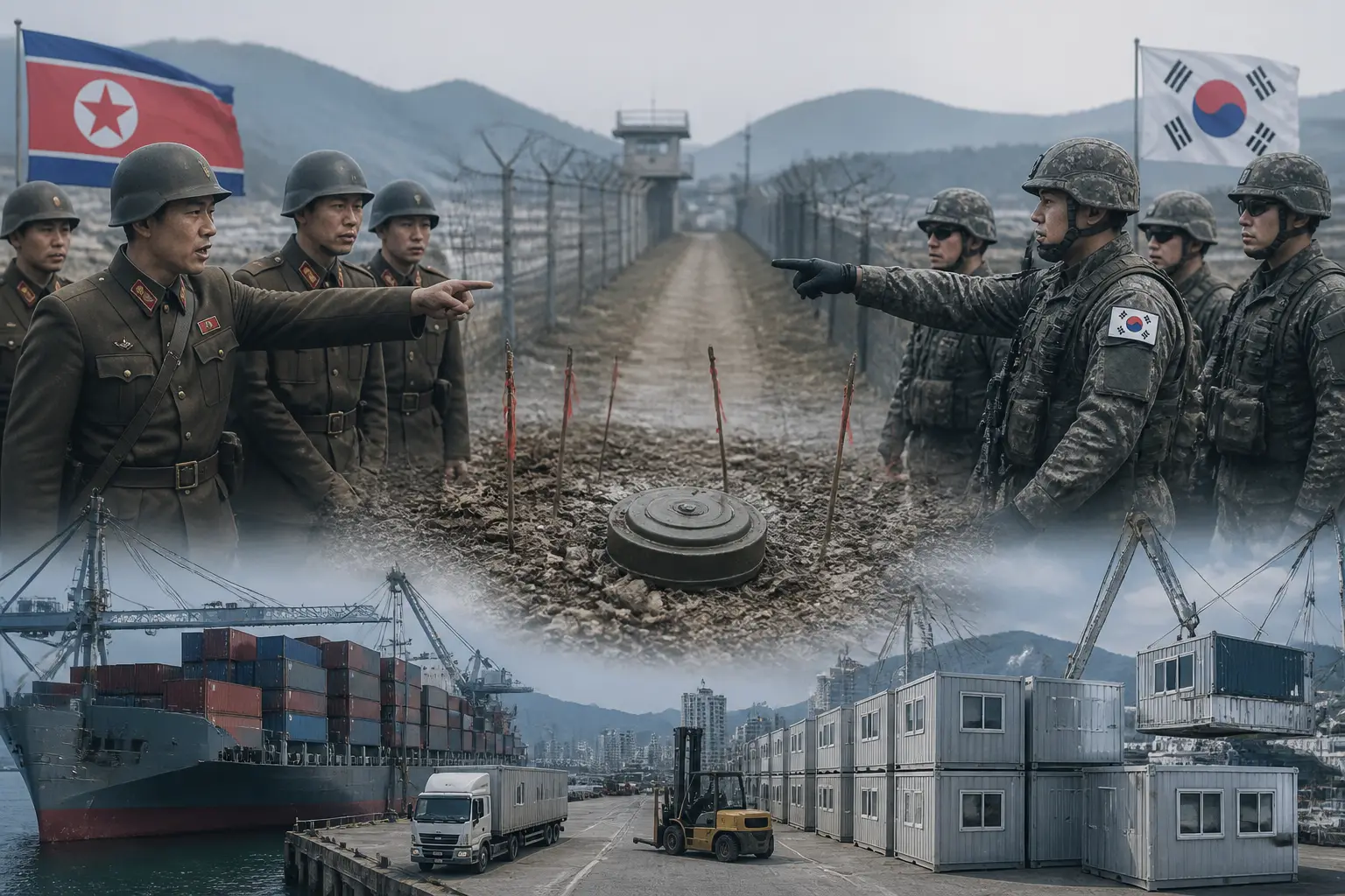 Editorial image for North and South Korea trade accusations over landmines that injured three soldiers