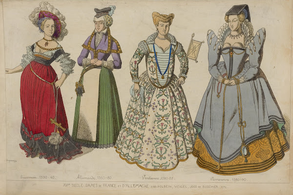 XVIe siecle Dames de France et DAllemagne Daprres Holbein Weigel Joos de Boscher