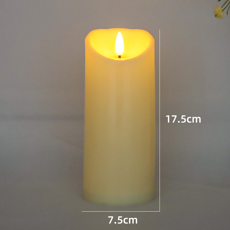 LED Real Wax Look Candle with Flickering Flame