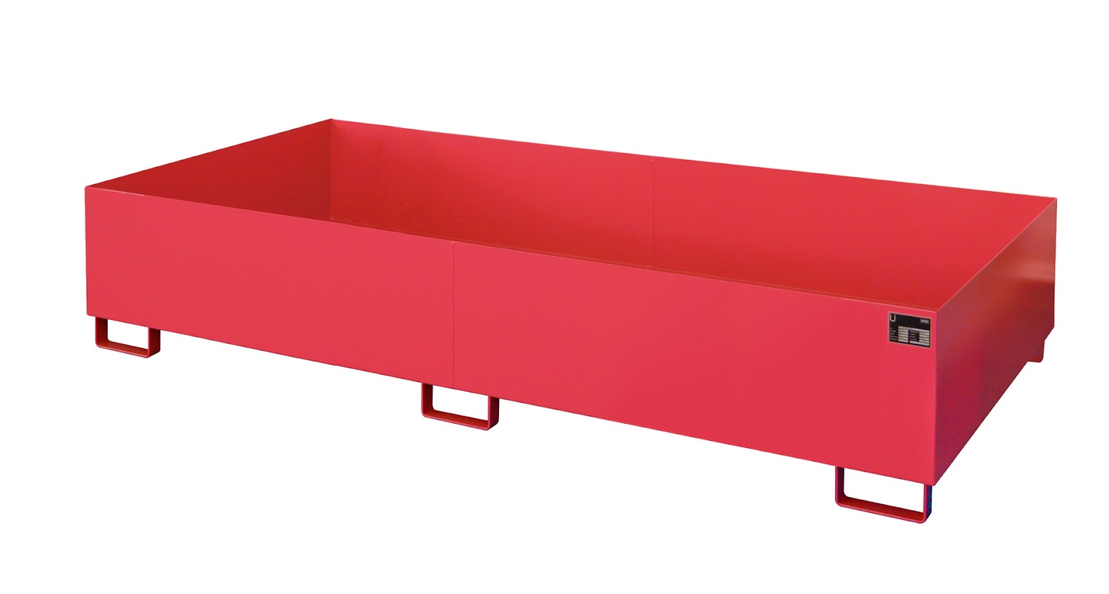 Stellingopvangbak RW 2700-3, gelakt, Vuurrood