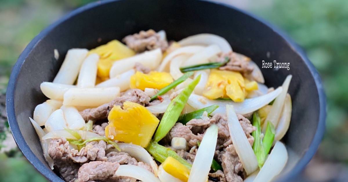 Thịt Bò Xào Bánh Gạo