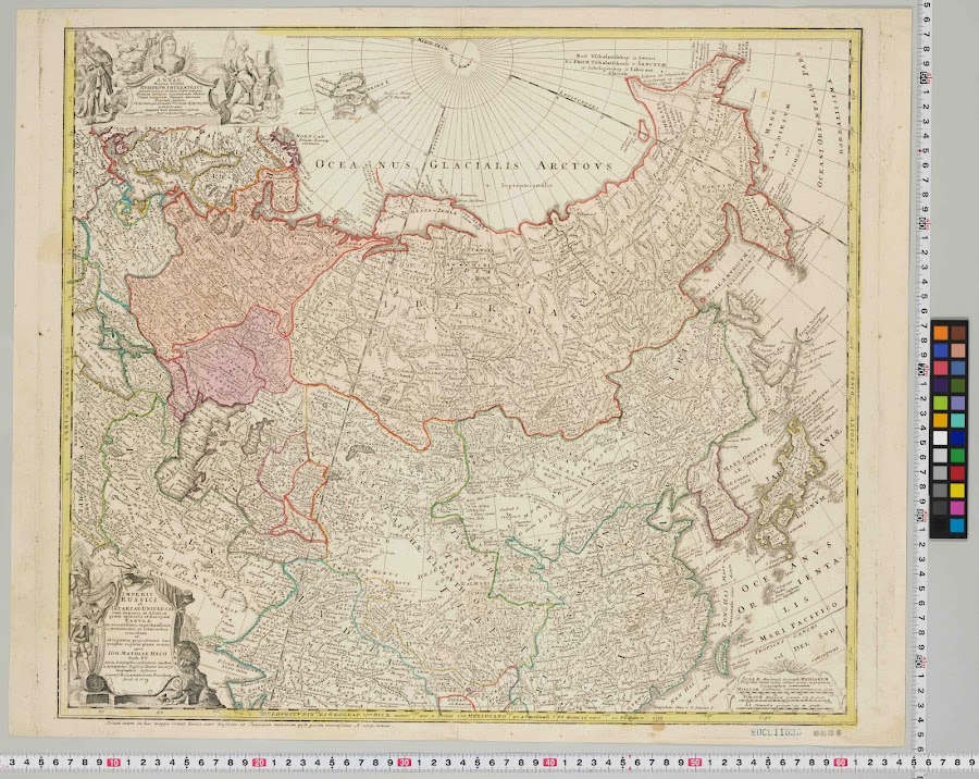 1739_JM Hass : Imperii Russici et Tartariae Universae tam majoris et Asiaticae quam minoris et Europaeae Tabula