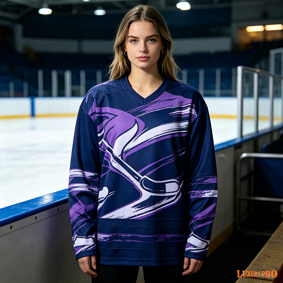 AOP TMP V Neck Hockey Jersey