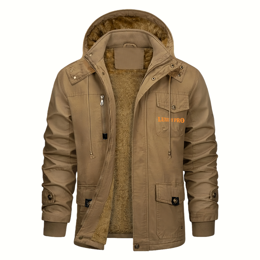 2D fleece work jacket with hood