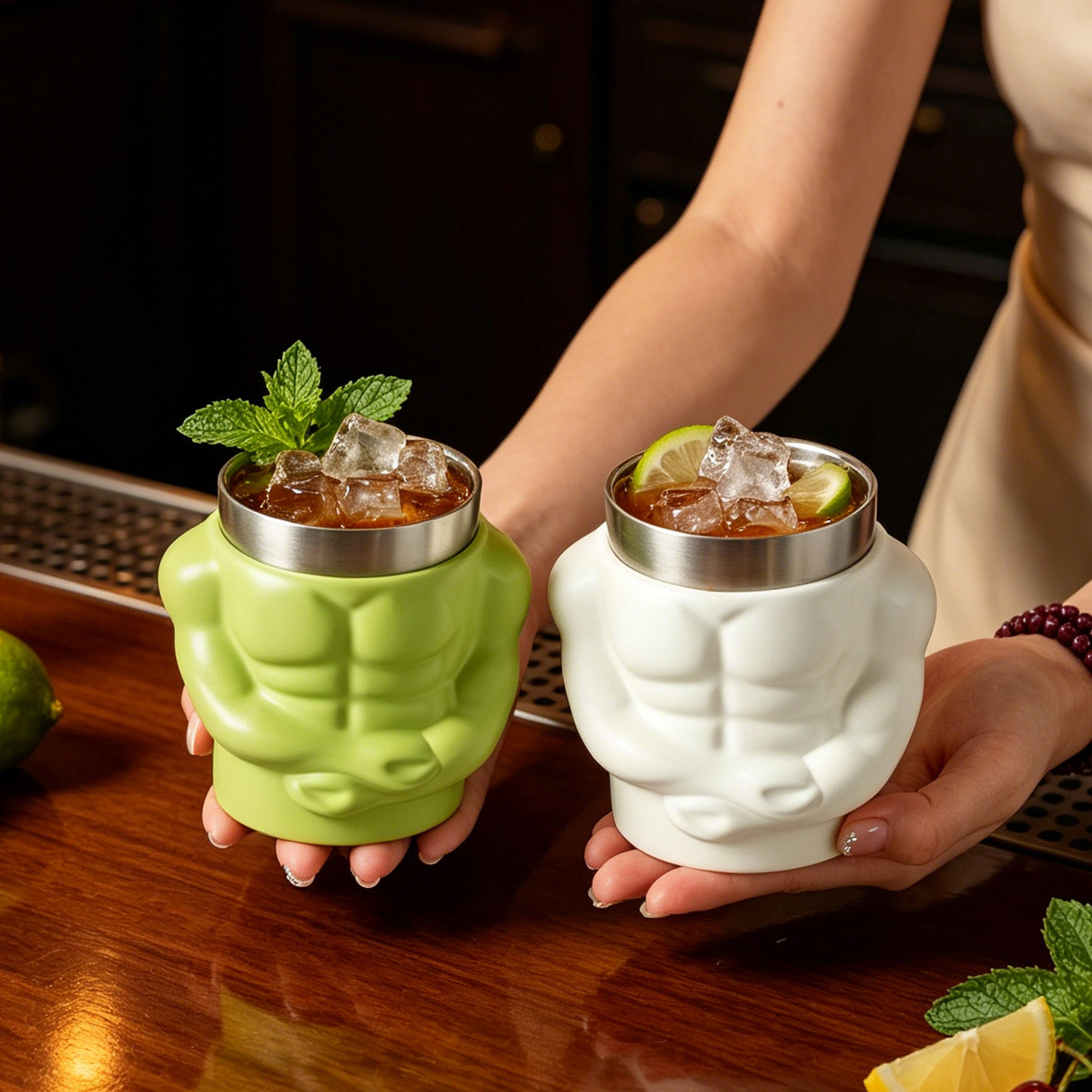 Stainless steel cup with lid, shatterproof