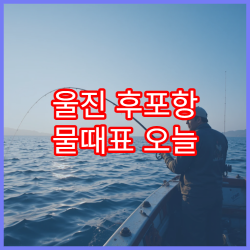 울진 후포항 물때표 오늘 낚시 가능시간과 바다타임