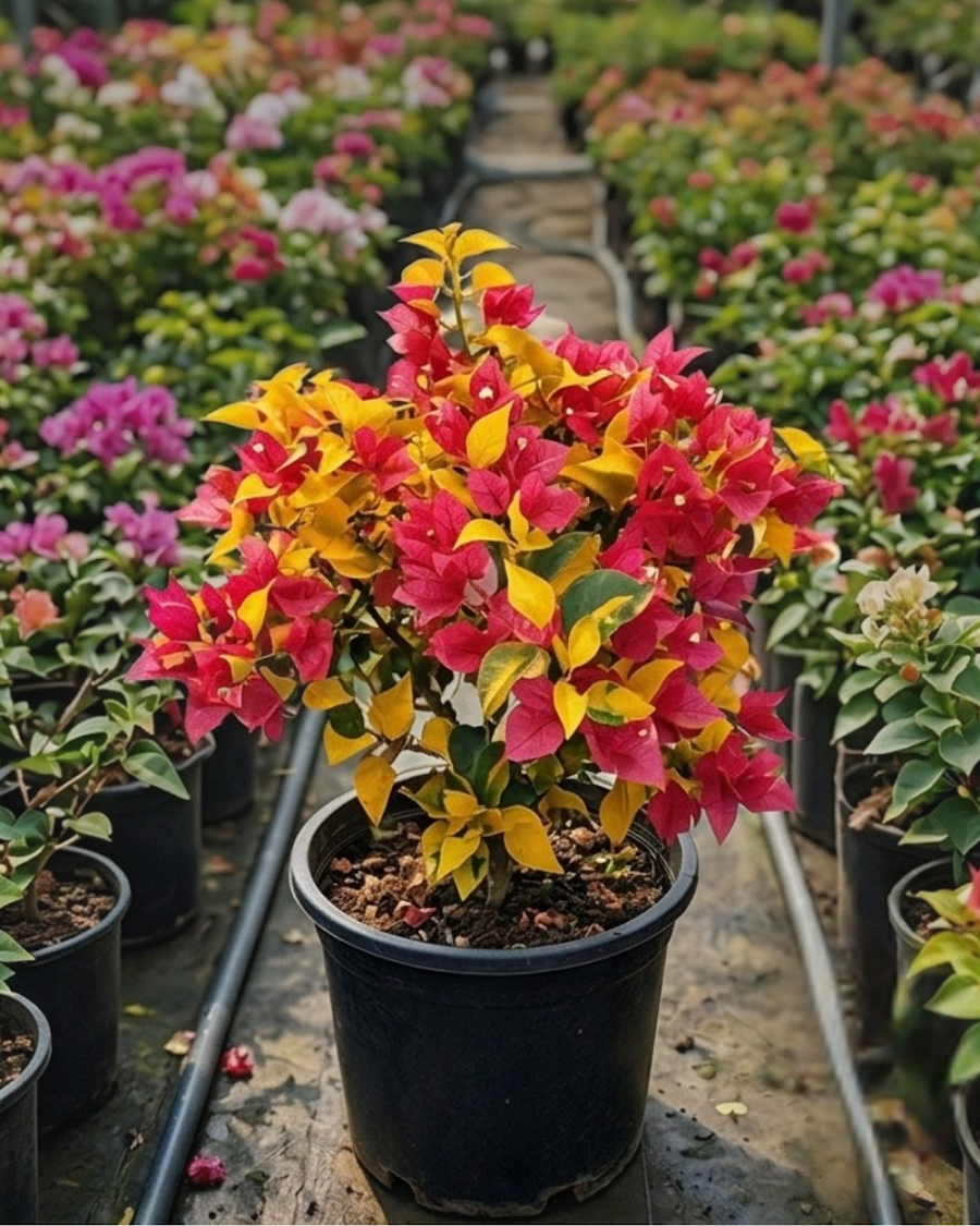 Imported Golden Brezza Red Bougainvillea Plant — view 6
