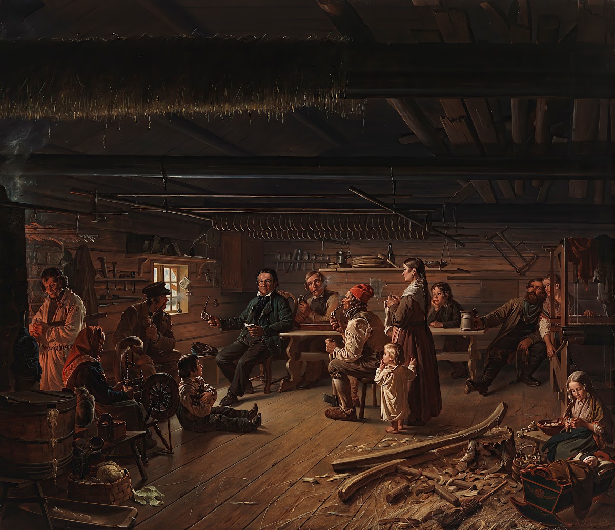 Pentti Lyytinen Recites Poems In A Cottage In Savo 1848
