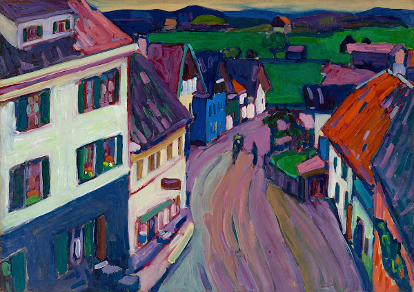 Murnau  View from the window of the Griesbräu 1908