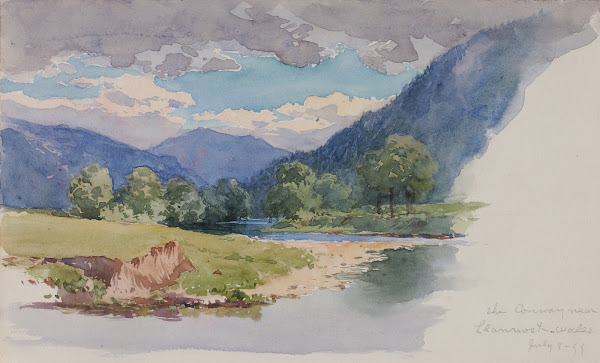 The Conway near Llanrwst Wales 1899