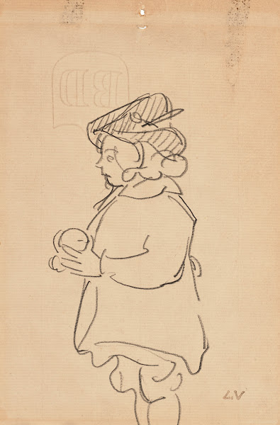 Enfant tenant une pomme 1912