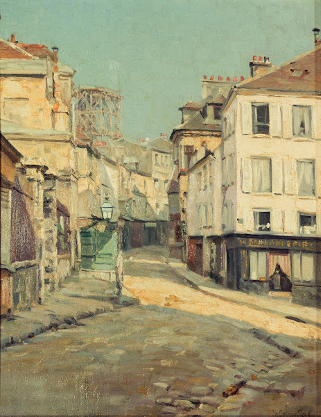 La Rue Norvins à Montmartre 1899