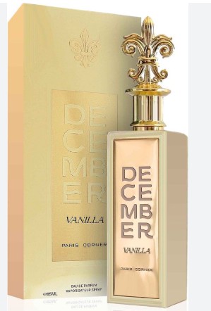DECEMBER VANILLA UNISEX 85ML EDP PARIS CORNER NUEVO