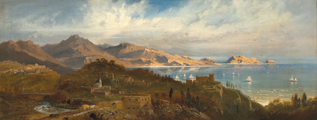 A View Of The Bay Of Santa Margherita Genoa Liguria Italy