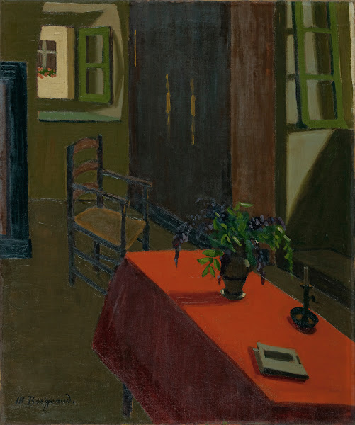 Red Table With Wisteria 1920