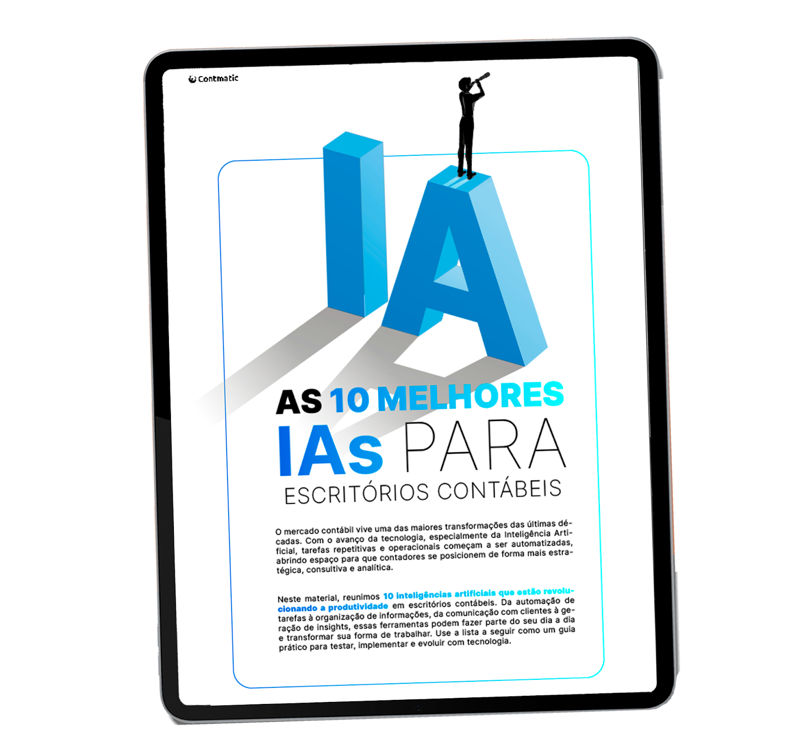 Infográfico As 10 melhores IAs para Escritórios Contábeis
