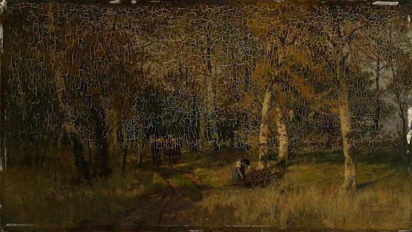 Waldinneres im Herbst 1879