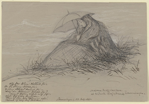 Madame Raffalowitsch als büßende Magdalena in Scheveningen 1865