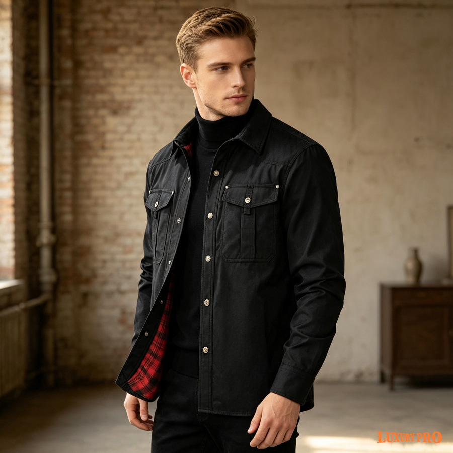 2D lined plaid jacket