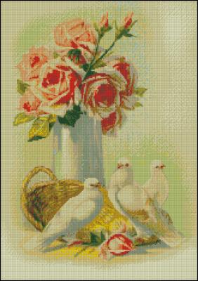 CMP 360090 Pigeons And Roses