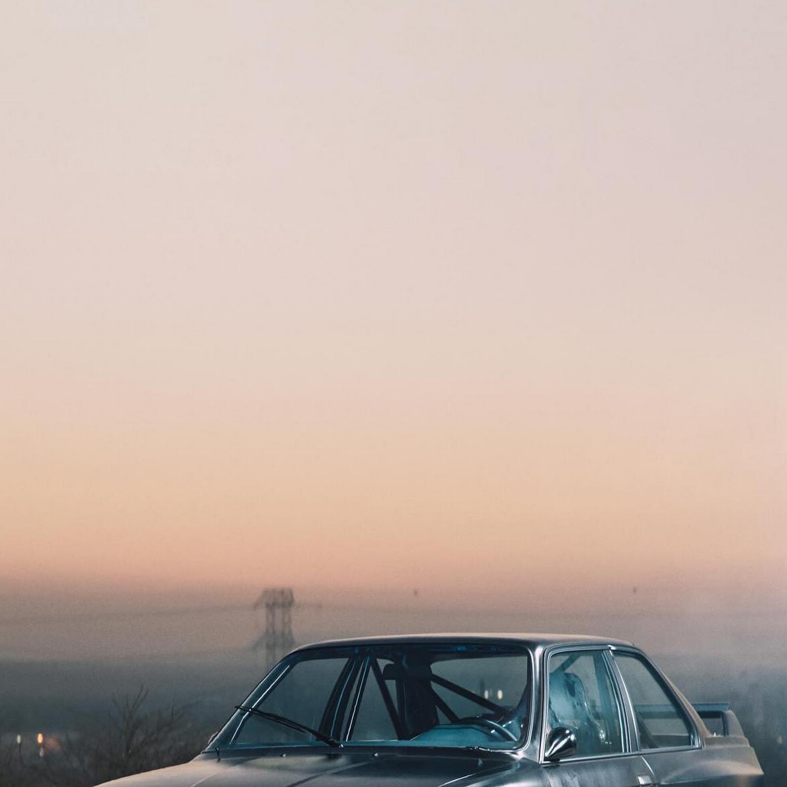 Download Black BMW E30 M3 At Sunset Full HD iPhone