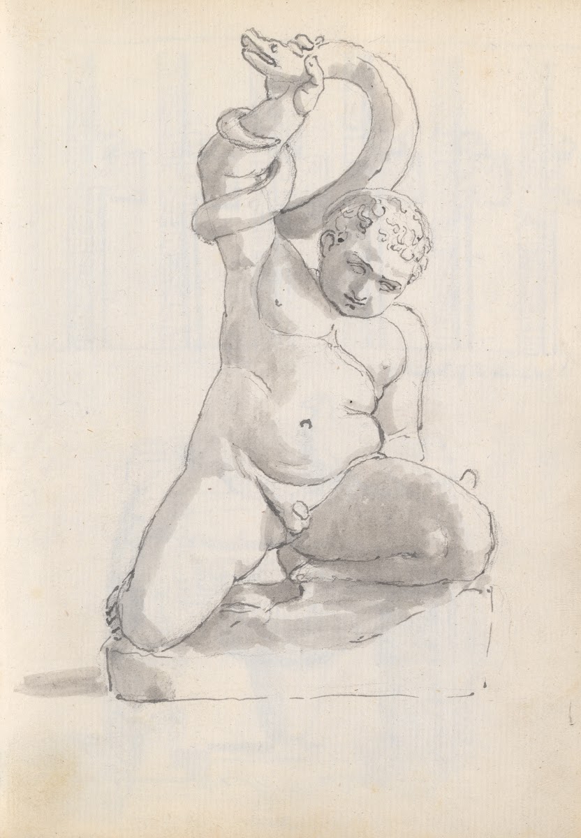 The Infant Hercules Strangling the Serpent Uffizi Florence 1787