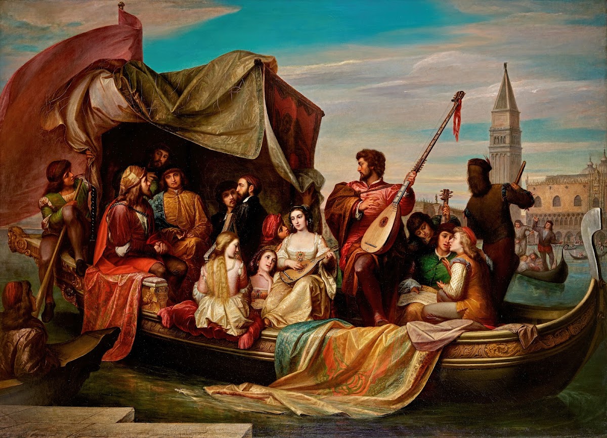 Giovanni Bellini and Albrecht Dürer are celebrated by Venetian artists 1856