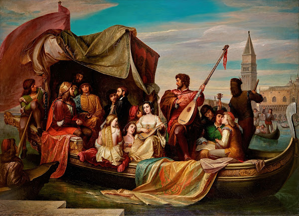 Giovanni Bellini and Albrecht Dürer are celebrated by Venetian artists 1856