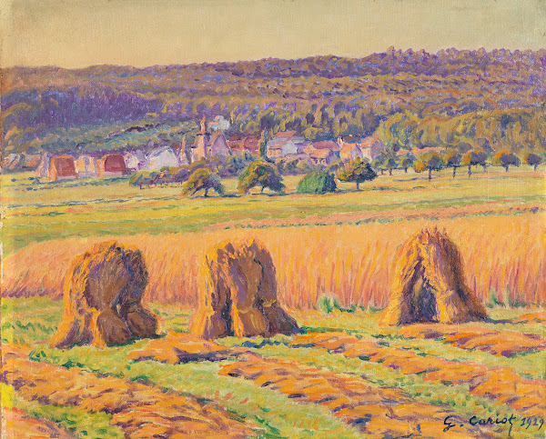Südfranzösische Landschaft mit Kornpuppen 1929