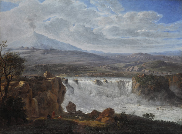 The Caracci Waterfall Near Aderno at the Foot of Mt Etna 1808