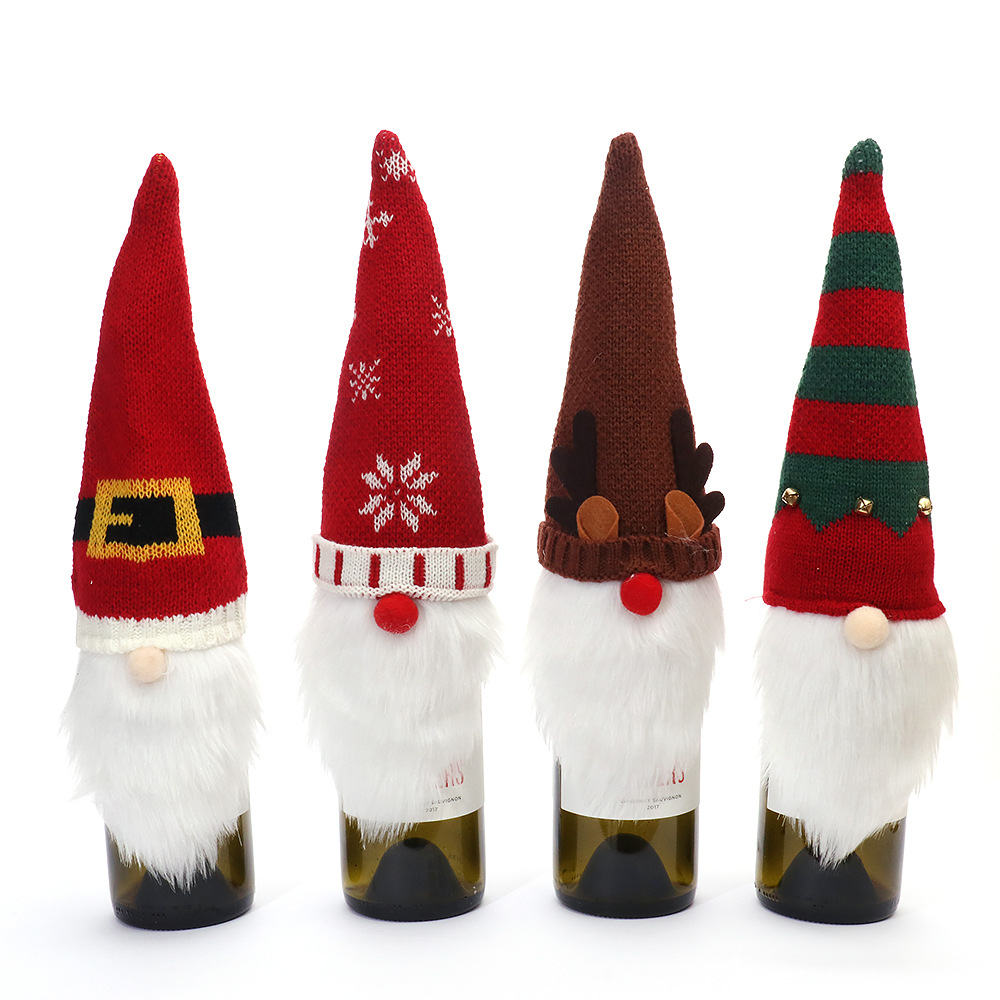 Weihnachts-Wichtel Flaschenüberzug, Polyester