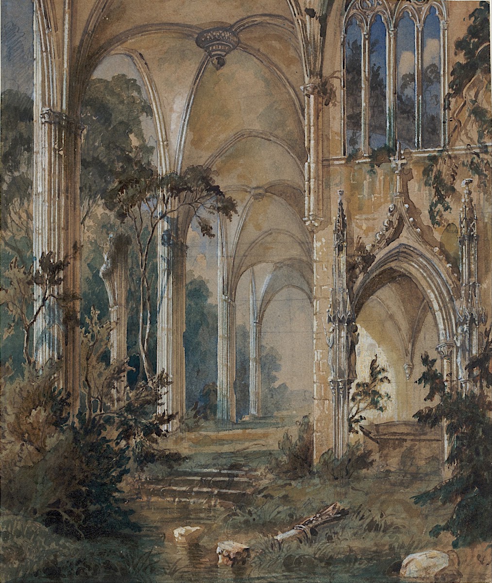 Gothic Church Ruin circa 1829 1831