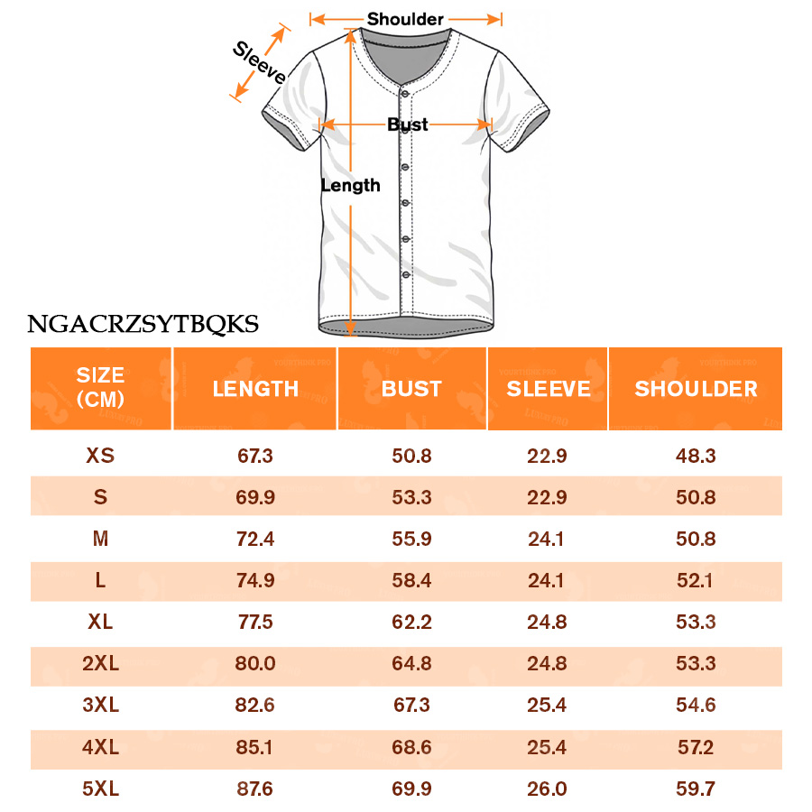 AOP NGA Adult Real Pressed Baseball Cardigan