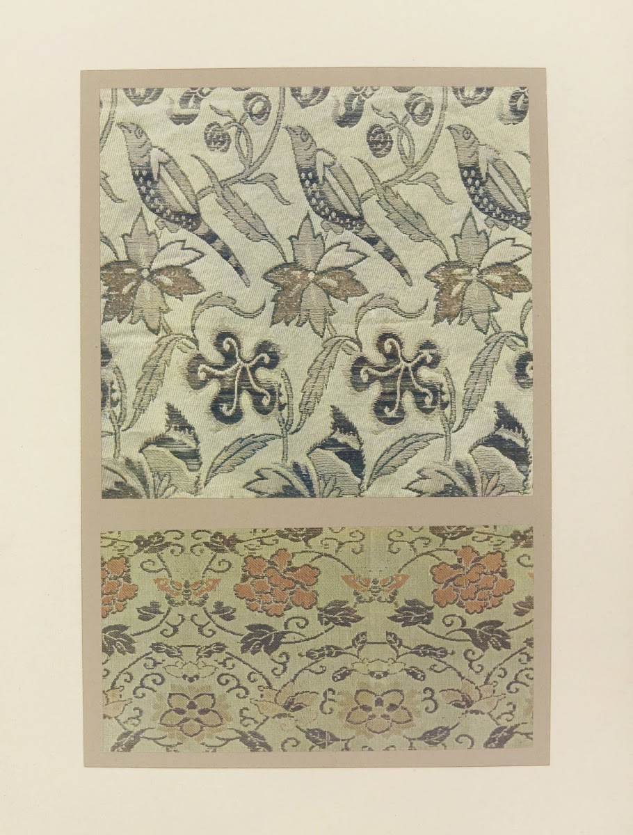 Oiseaux et plantes stylisées  fleurs et papillons 1913