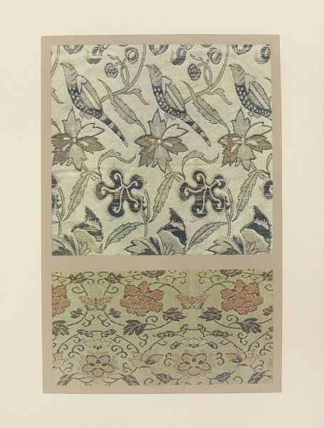 Oiseaux et plantes stylisées  fleurs et papillons 1913