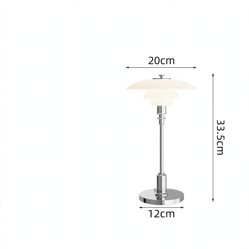 Glass table lamp TL-0126 with touch switch