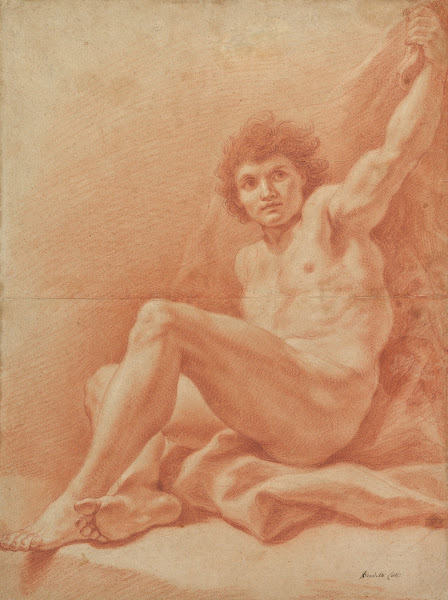 Seated Nude Male Figure 16661724