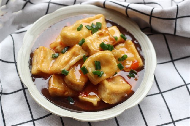 Đậu Hũ Sốt Chua Ngọt Thơm