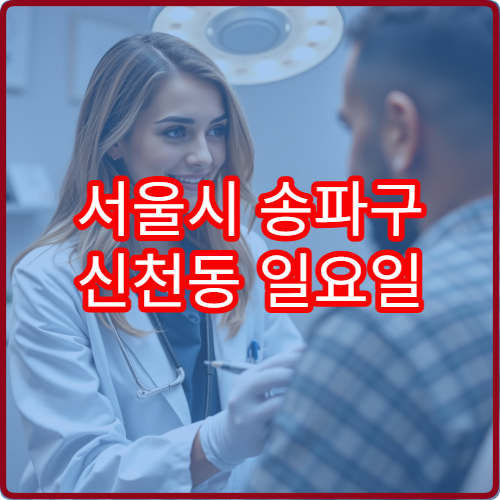 서울시 송파구 신천동 일요일 소아과 진료 병원 주말 운영