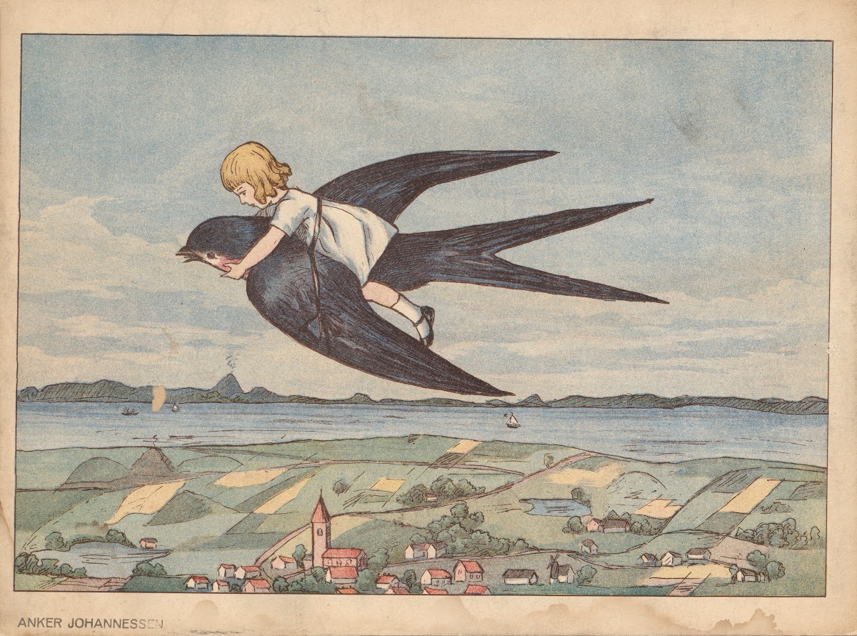 Thumbelina  The swallow flies Thumbelina to warm lands 1945