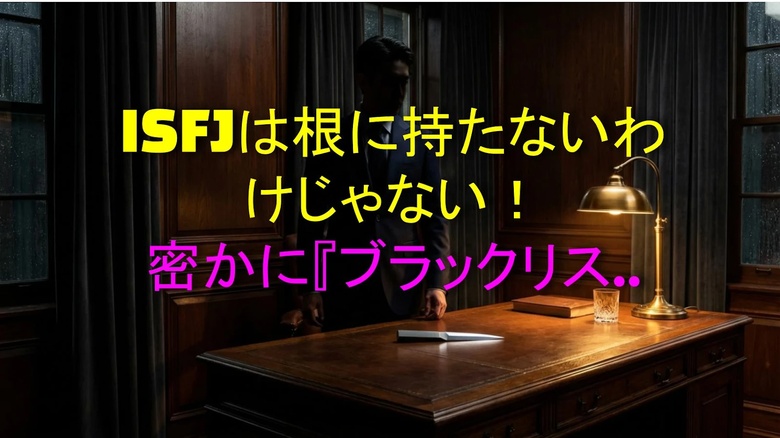 ISFJは根に持たないわけじゃない！密かに『ブラックリスト』を作っている