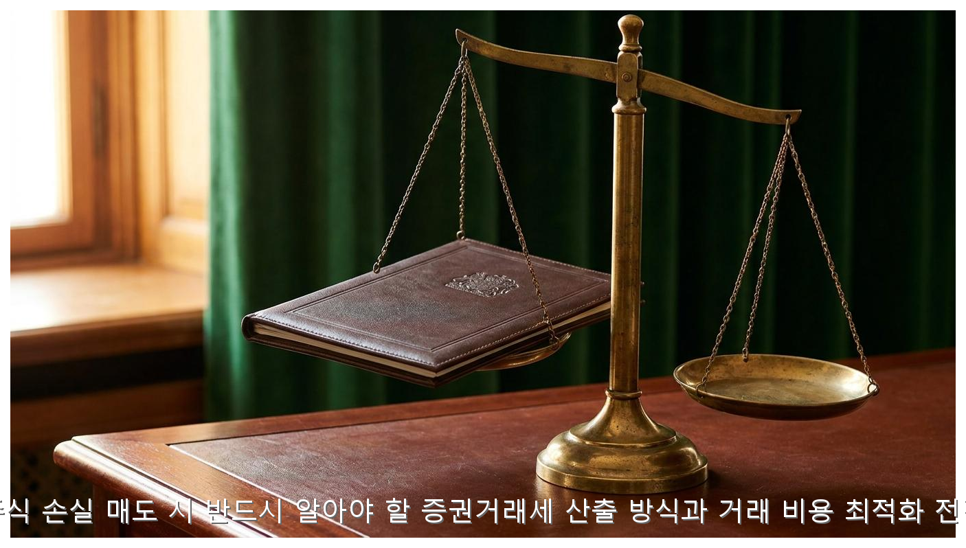 주식 손실 매도 세금 절약 및 비용 관리 전략 핵심 안내 및 분석 인포그래픽 (2)