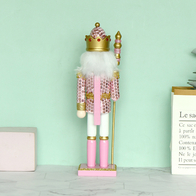 Nutcracker Figure, 30 cm, Pink